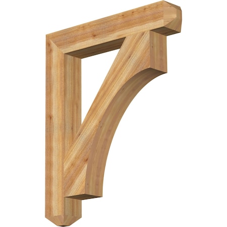 Ekena Millwork Westlake Craftsman Rough Sawn Bracket, Western Red Cedar, 6"W x 38"D x 46"H BKT06X38X46WTL04RWR